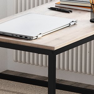 VASAGLE L-Shaped Desk, Gaming Desk, 149 x 149 x 76 cm, Corner Desk for Study, Home Office, Space-Saving, Easy Assembly