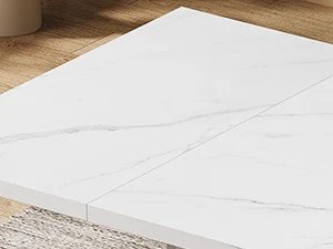 Modern Computer Desk, 63-Inch Large Office Desk , Simple Style Executive Desk, Faux Marble Writing Desk for Home Office