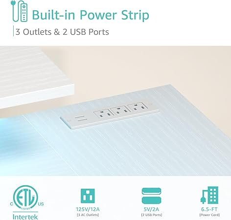 White L Shaped Computer Desk With Fabric Drawers, 55 H Corner Home Office Desk With Monitor Stand Shelves, Writing Study Gaming