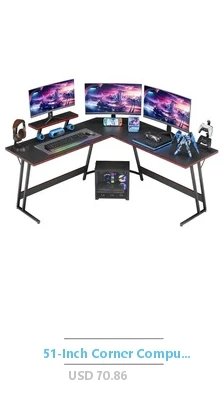 Modern L-Shape Computer Desk with Power Outlets LED Lights 3 Drawers 3 Storage Shelves White Office Corner Desk