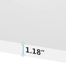 55’’ Large Modern Computer Desk, White & Gold Luxury Laptop PC Student Table, Sturdy Writing Workstation for Home & Office