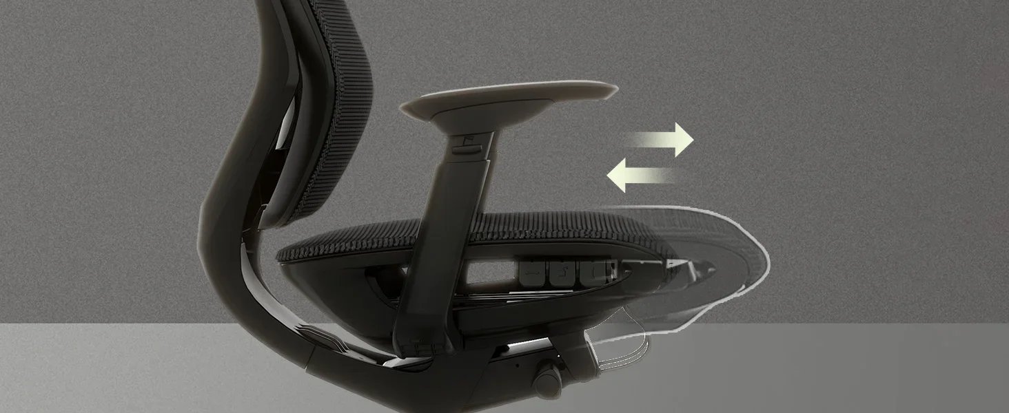 Big and Tall Office Chair Heavy Duty,4D Armrest Mesh Ergonomic Home Office Chair with High Back,and 360°Swivel Wheels(Black)