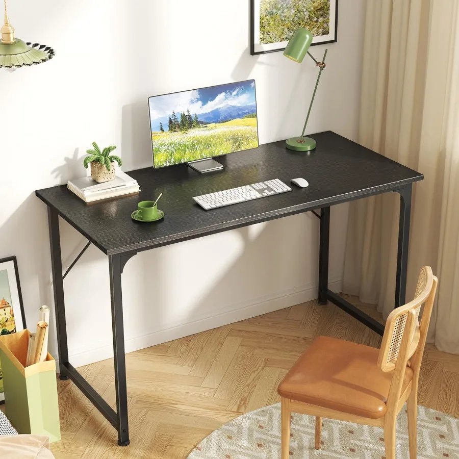 Huuger Computer Desk 40 Inch Office Desk Gaming Desk with Storage Writing Desk Work Desk for Home Office Study Modern Simple De