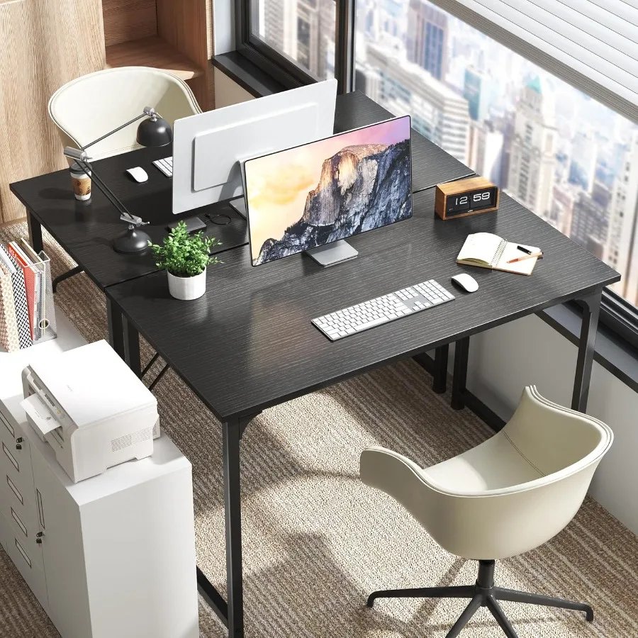 Huuger Computer Desk 40 Inch Office Desk Gaming Desk with Storage Writing Desk Work Desk for Home Office Study Modern Simple De
