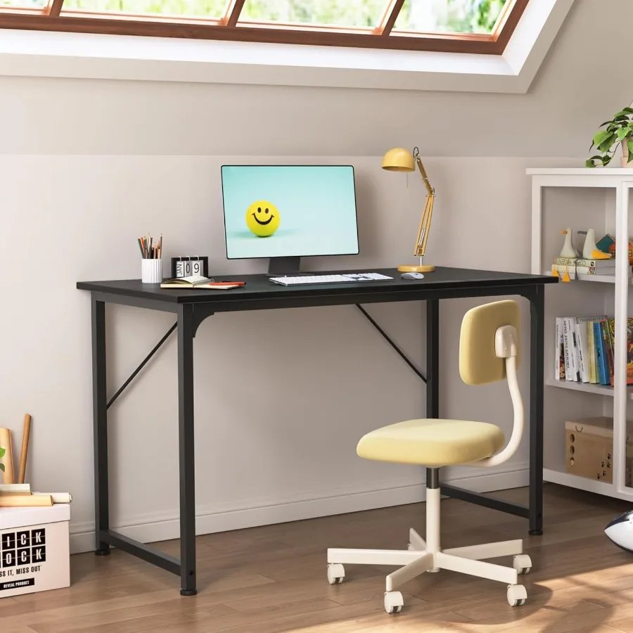 Huuger Computer Desk 40 Inch Office Desk Gaming Desk with Storage Writing Desk Work Desk for Home Office Study Modern Simple De