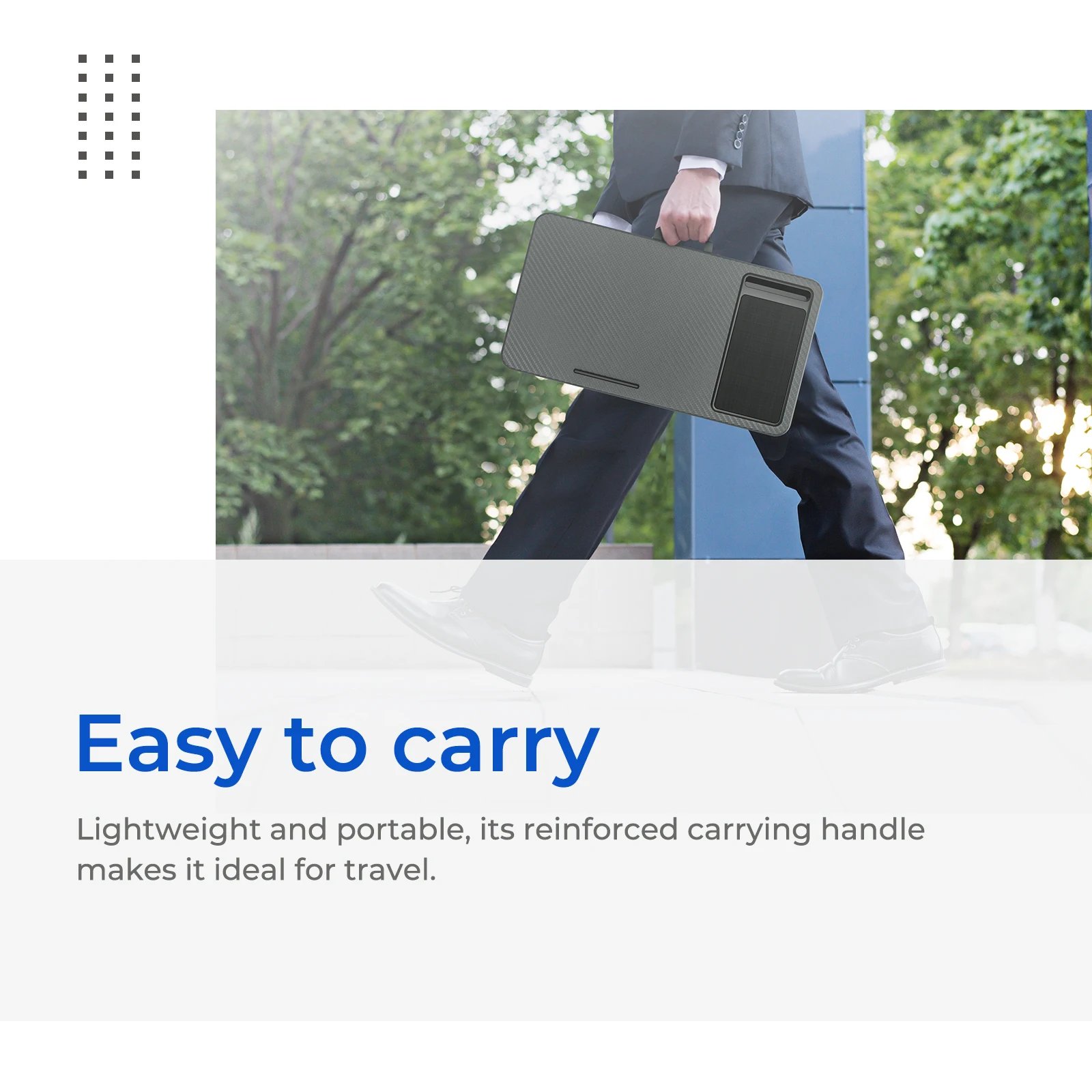 Lap Desk Home Office Pro Mouse Pad and Phone Holder 21.1x12inch Anti-Slip Strip PORTABLE LIGHTWEIGHT for Bed Sofa Couch Travel