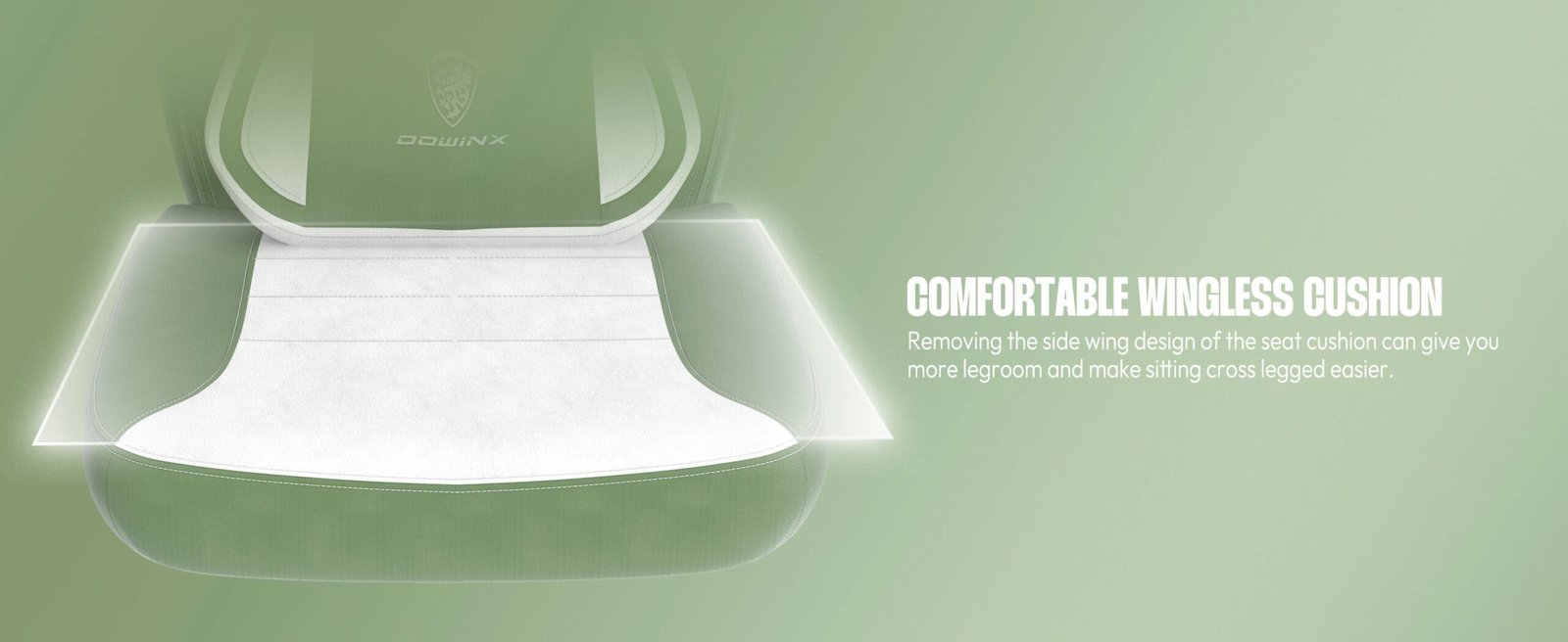 Dowinx Fabric Gaming Chair with Footrest, Big and Tall Gaming Chair for Heavy People, Computer/PC Gamer Chair for Adult