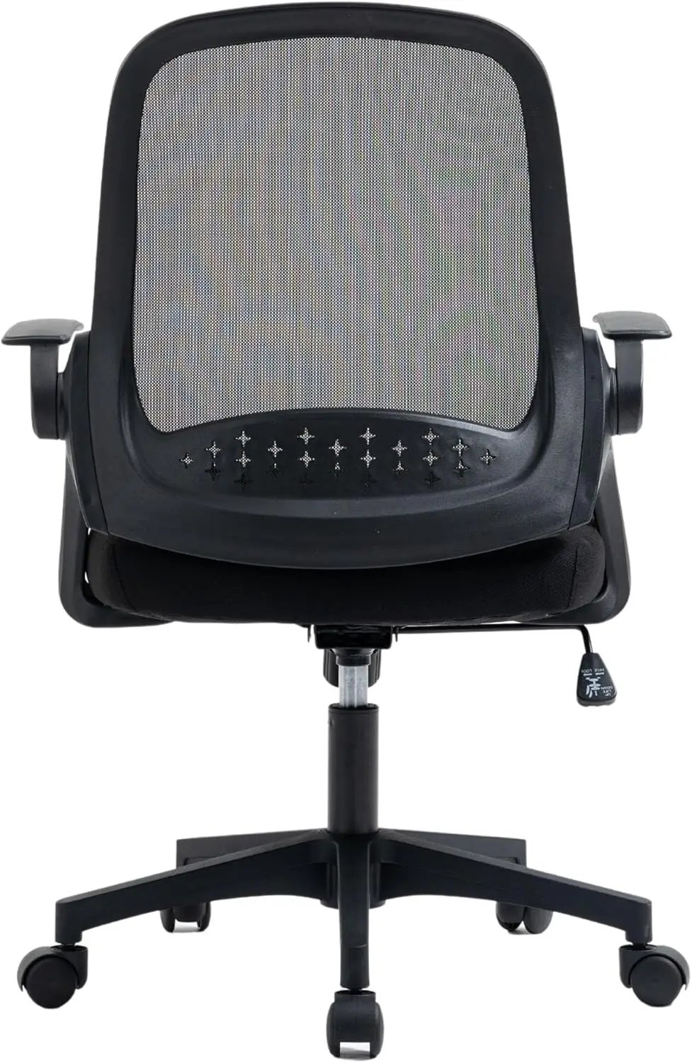 Office Chair High Back Ergonomic Nylon Rolling Desk Chair with Lumbar Support 5 Wheels Adjustable Armrest Mesh Computer Gaming