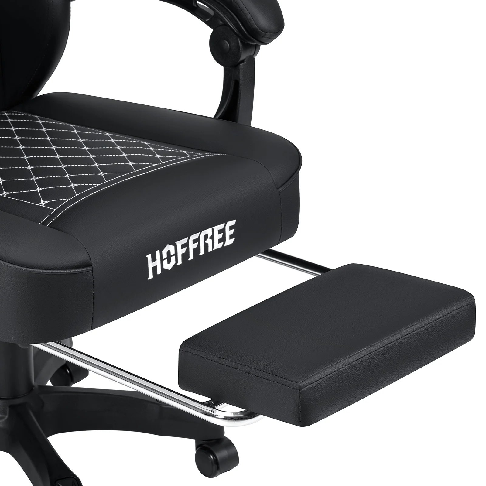 Gaming Chair with Footrest Ergonomic Chair Bluetooth Speaker Dual Function Massage Folding Recliner Computer Office Home Chair