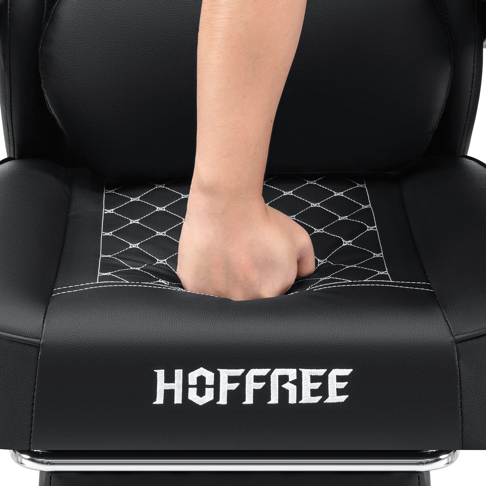 Gaming Chair with Footrest Ergonomic Chair Bluetooth Speaker Dual Function Massage Folding Recliner Computer Office Home Chair