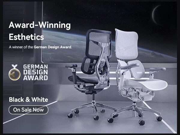 SIHOO Doro S300 Ergonomic Office Chair Computer Chair with Dual Lumbar Support 6D Armrests Adjustable Rolling Mesh Gaming Chair