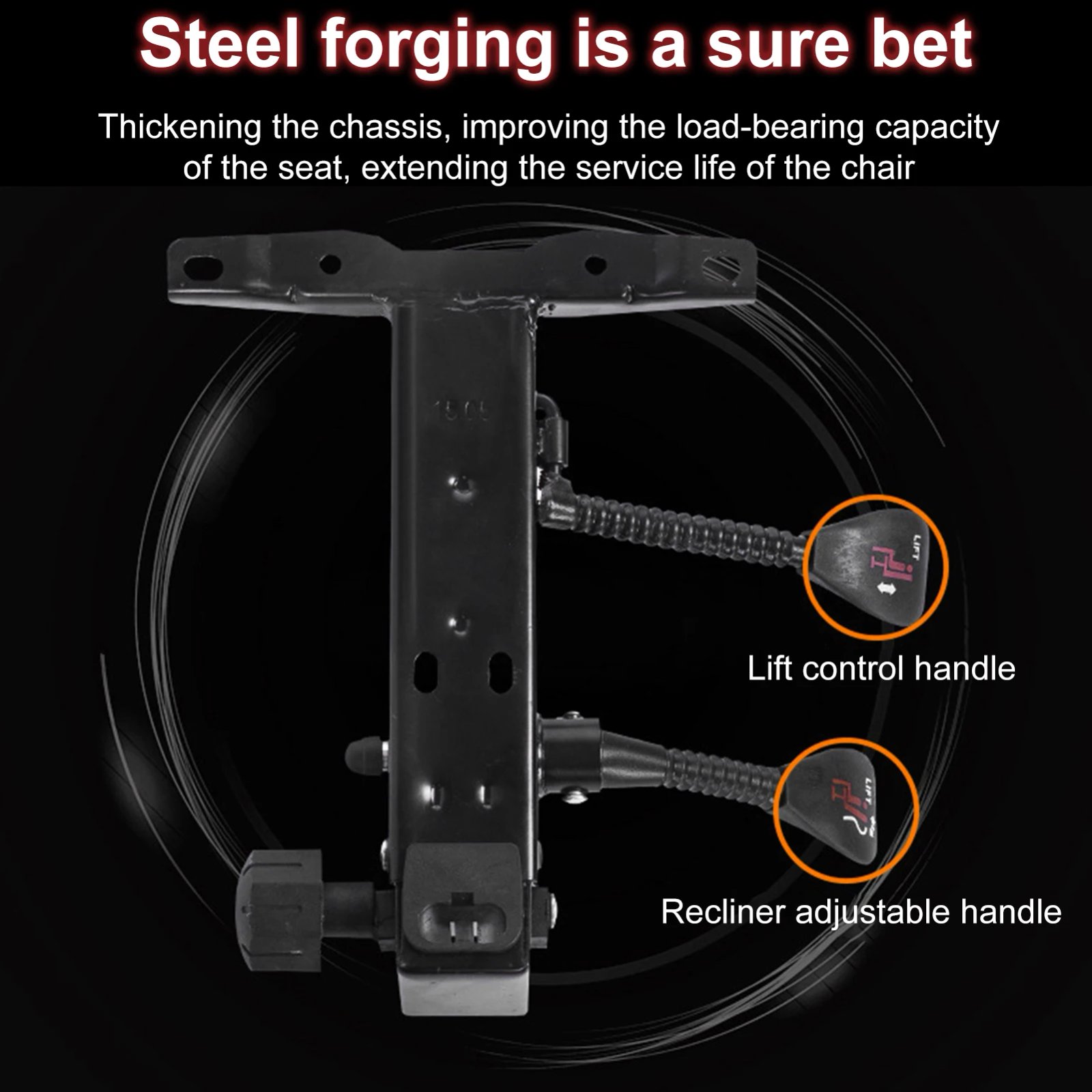 Gaming Chair with Bluetooth-compatible Speakers and RGB LED Lights, Ergonomic Massage Computer Gaming Chair with Lumbar Support