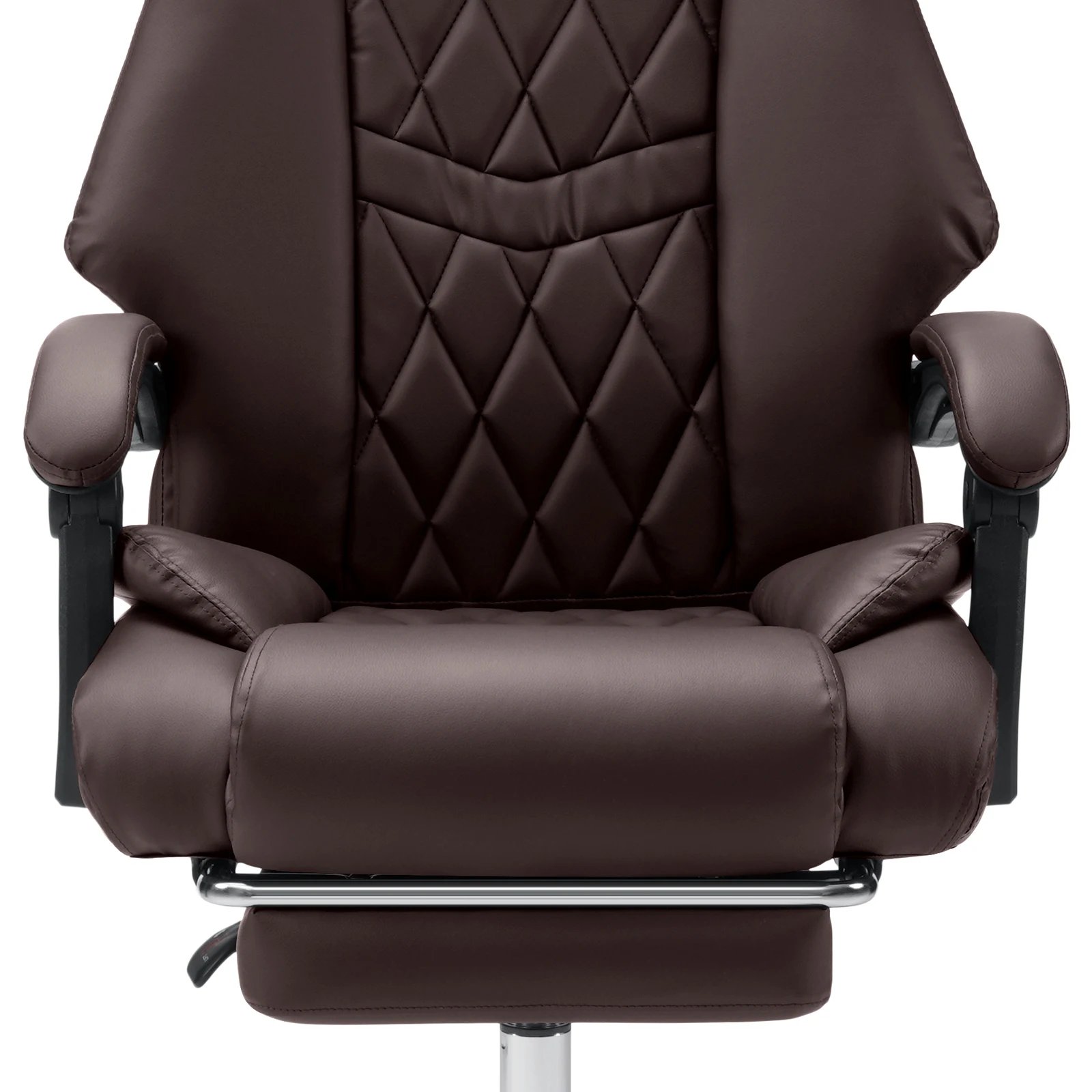 Large Size Stylish Office Chair Ergonomic with Whees Footrest Spring Cushion Height Armrests Adjustable Computer Gaming Chair