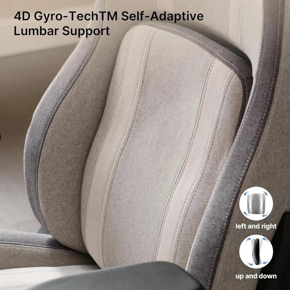 Gaming Chair, Computer Gamer Chair with Lumbar Support, High Back Office Chair 4.3in Seat Thicker Cushion, Competition Chair