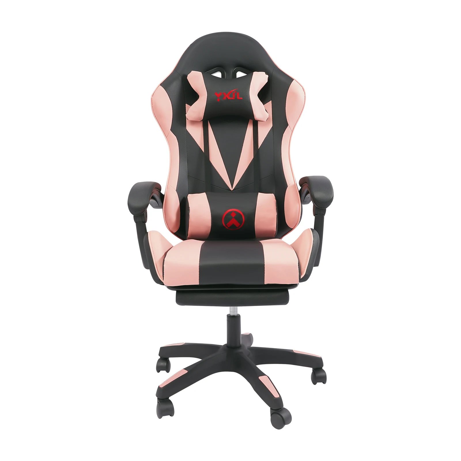 Gaming Chair with Speaker Ergonomic Swivel Computer Chair with Retractable Foot Rest