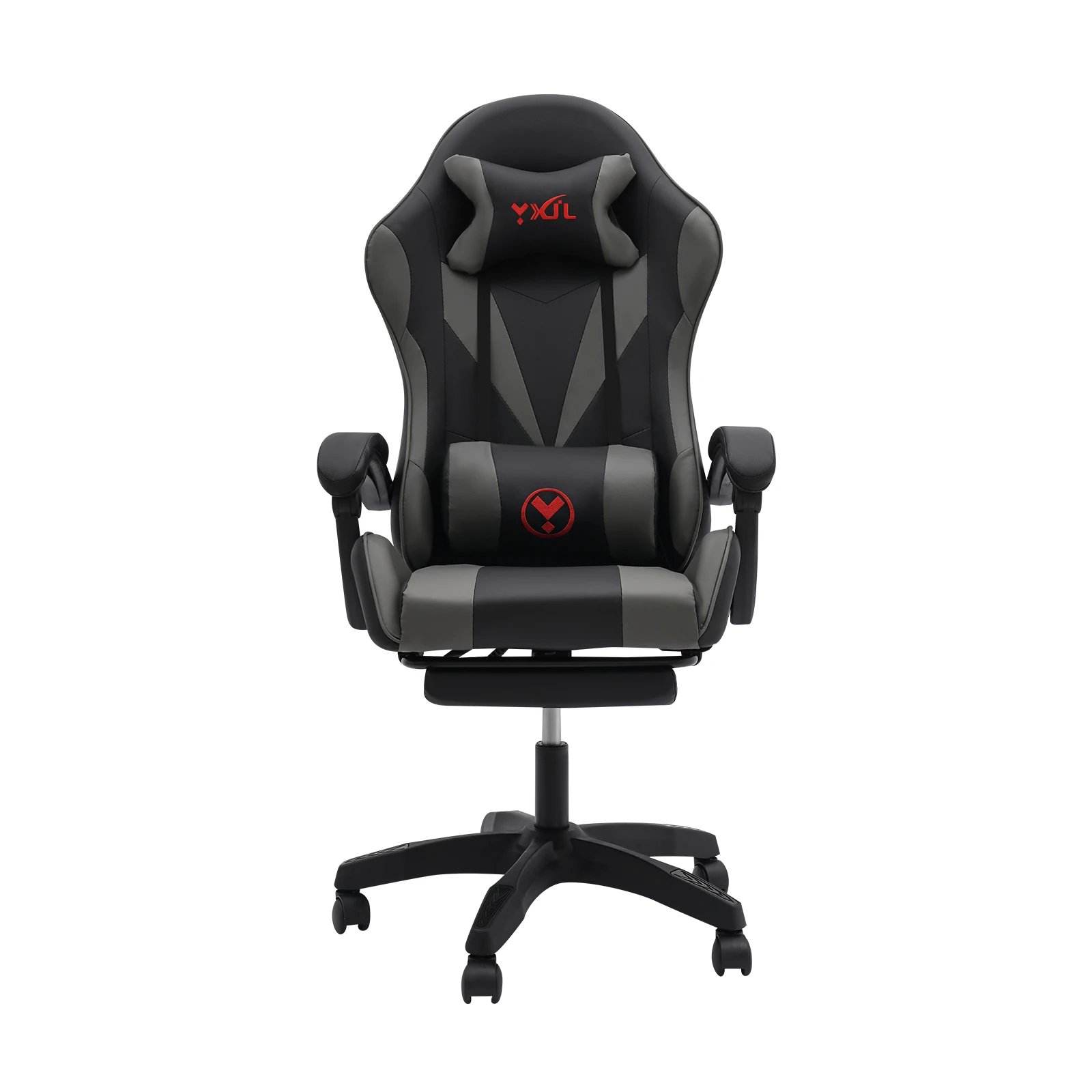 Gaming Chair with Speaker Ergonomic Swivel Computer Chair with Retractable Foot Rest