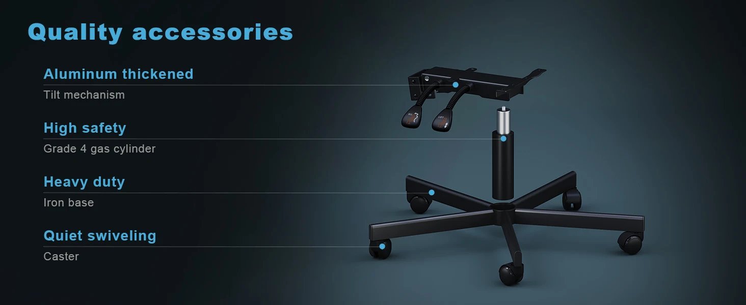 Gaming Chair, Breathable Leather with Pocket Spring Cushion, Wide and High Ergonomic Office Chair with Headrest, Computer Chair