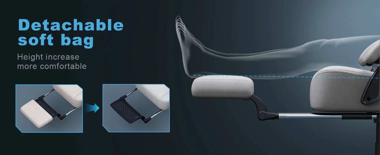 Gaming Chair, Breathable Leather with Pocket Spring Cushion, Wide and High Ergonomic Office Chair with Headrest, Computer Chair