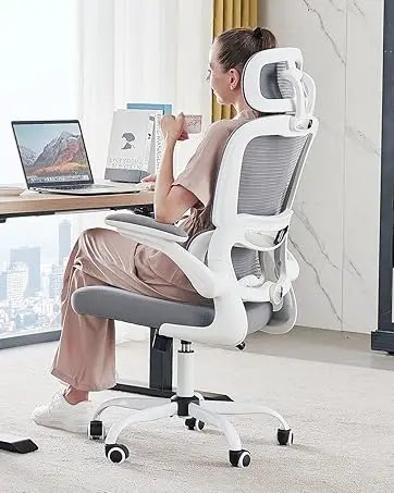 Office Chair Ergonomic Desk Chair, 330 LBS Home Mesh Office Desk Chairs with Wheels, Comfortable Gaming Chair, High Back