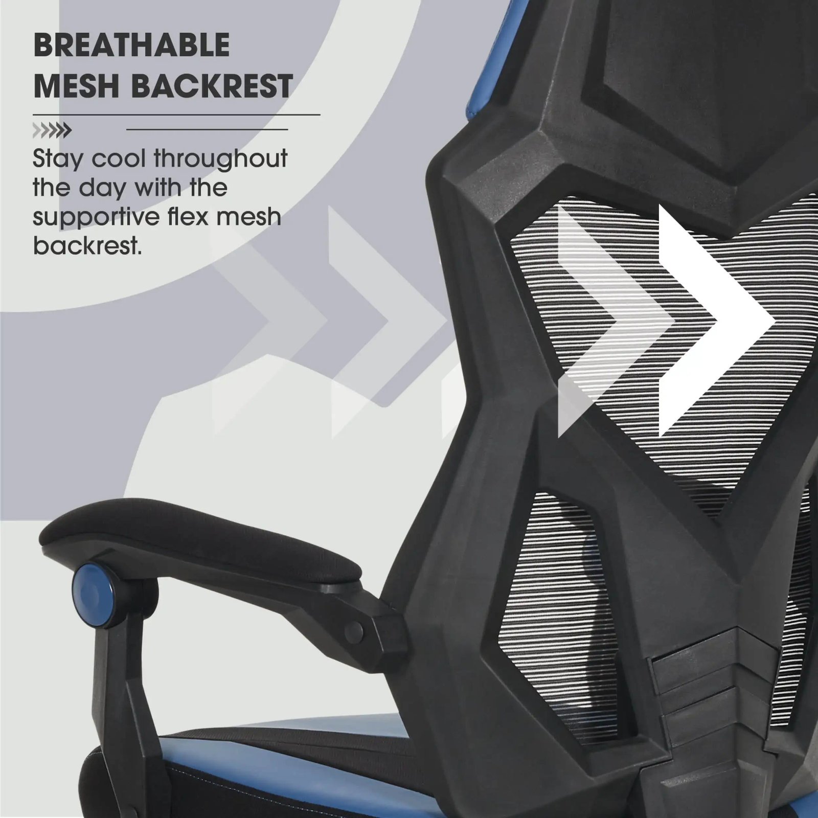 Gamer Gear Gaming Office Chair with Extendable Leg Rest, Gray/Black Fabric Upholstery office chair ergonomic
