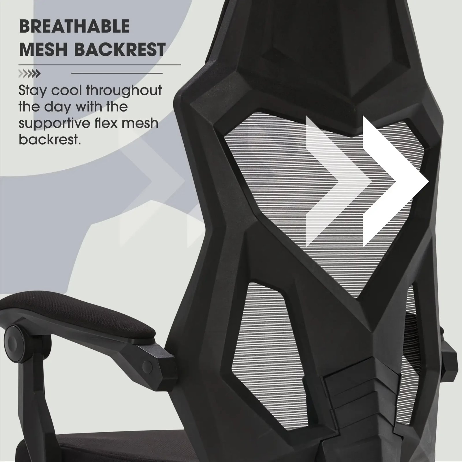 Gamer Gear Gaming Office Chair with Extendable Leg Rest, Gray/Black Fabric Upholstery office chair ergonomic