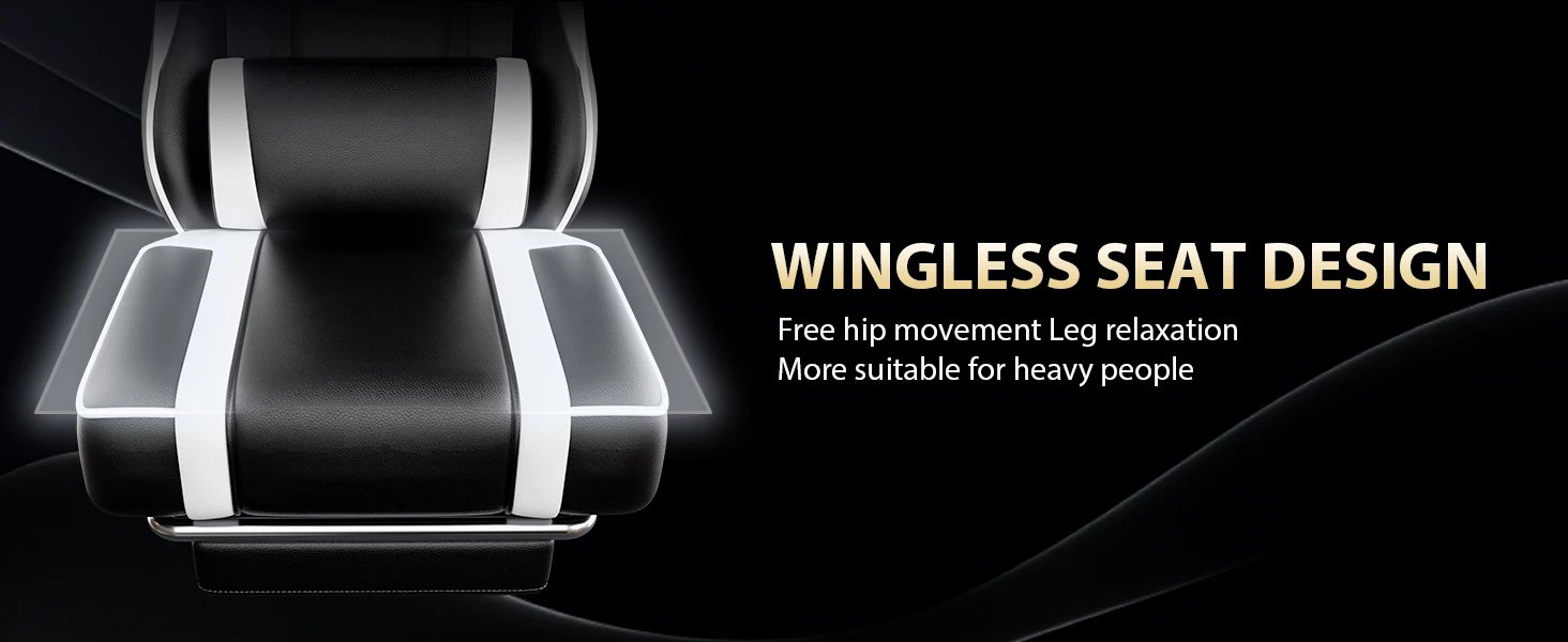 Gaming Chair, Ergonomic Video Game Chair for Adults, Comfortable Computer Chair with Footrest and Lumbar Support