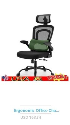 Adjustable Ergonomic Gaming Chair with Headrest Lumbar Support Swivel Task Chair Office Gaming and Relaxation