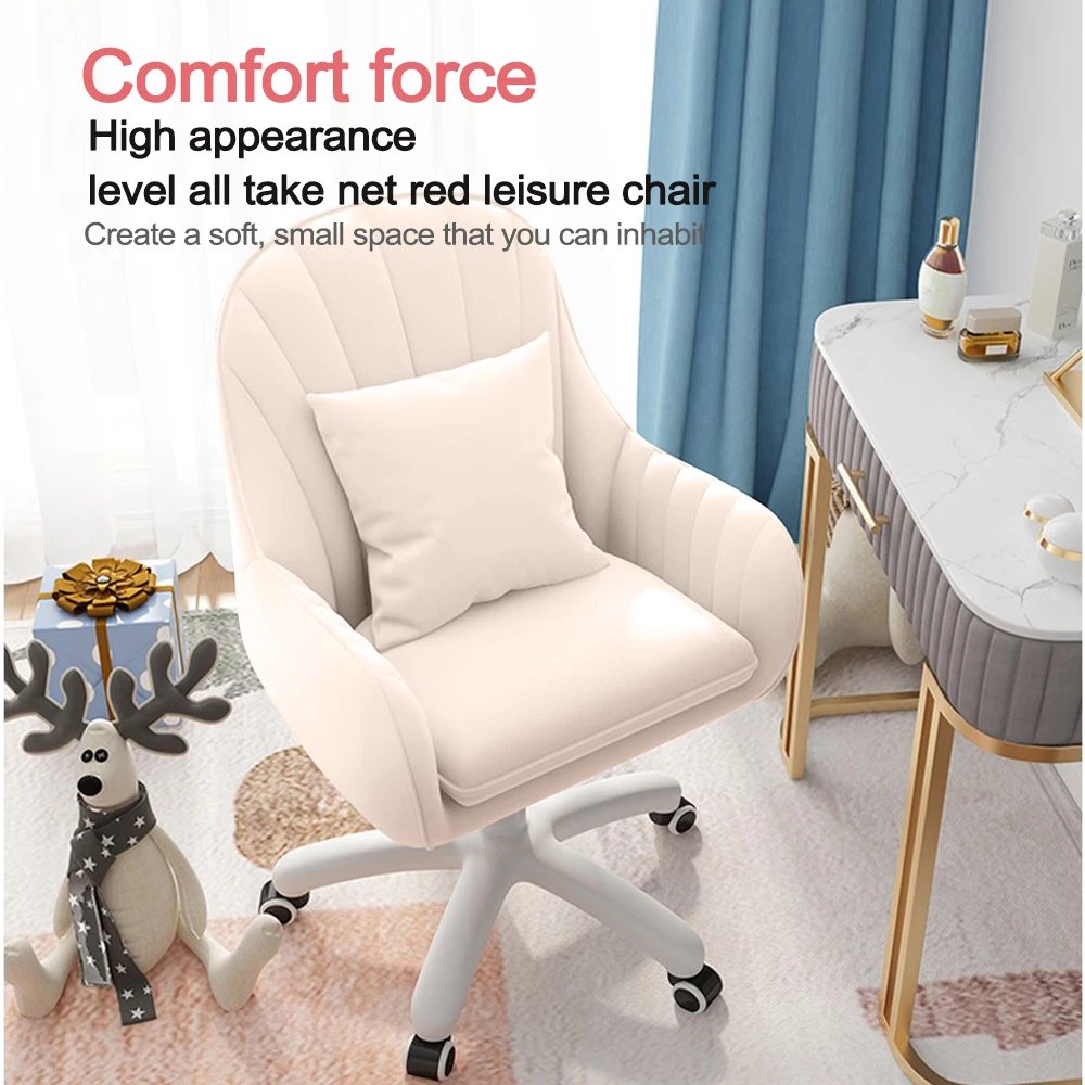 Home Office Chair Computer Chair with Mid-Back Upholstered Modern Tufted Computer Task Chair Swivel Height Adjustable Velvet